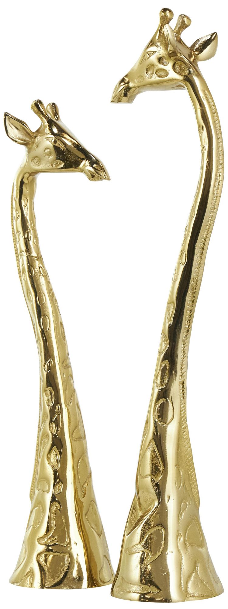 Image 6 Gold Aluminum Metal Glam Sculpture, S/2 28", 24"H more views