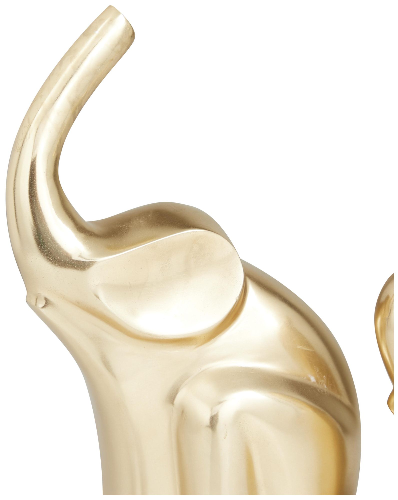 Image 3 Gold Aluminum Metal Glam Sculpture, S/3 12", 8", 5"H more views