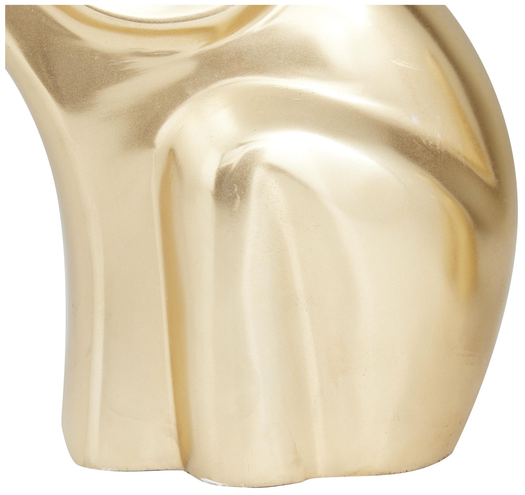 Image 4 Gold Aluminum Metal Glam Sculpture, S/3 12", 8", 5"H more views