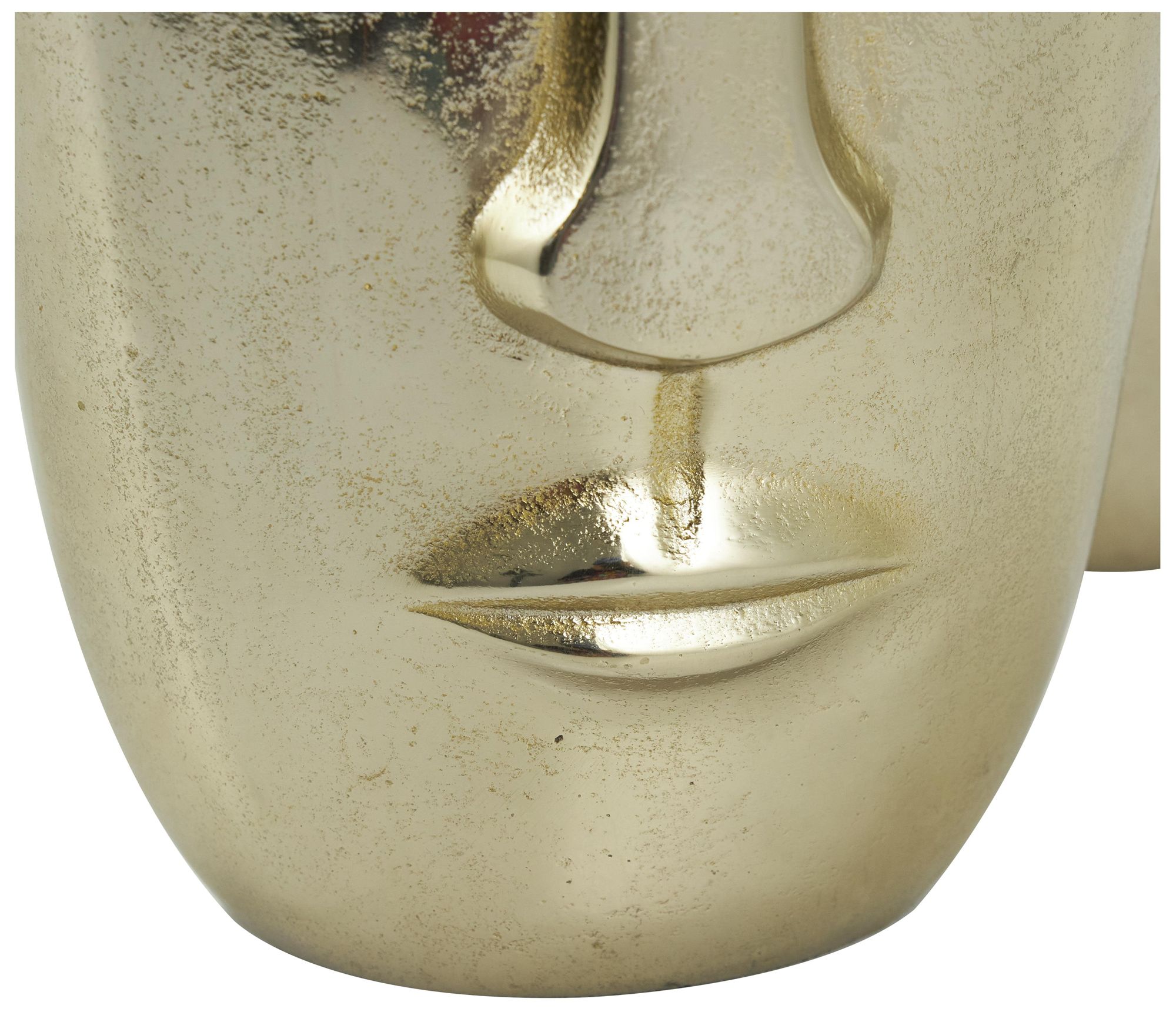 Image 4 Gold Aluminum Metal Glam Vase, S/2 13", 10"H more views
