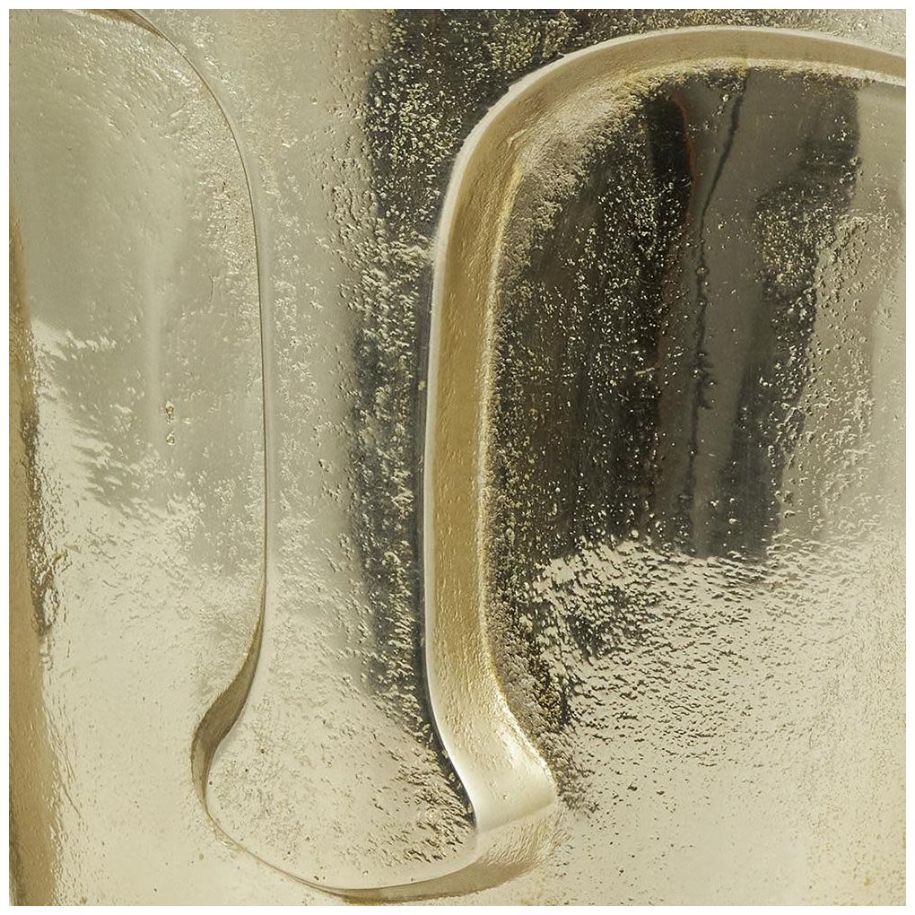 Gold Aluminum Metal Glam Vase, S/2 13", 10"H