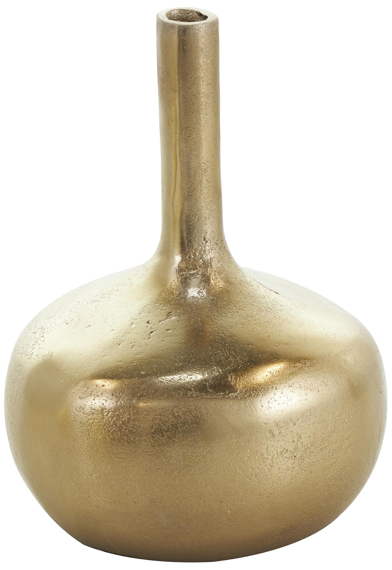 Image 6 Gold Aluminum Metal Glam Vase, S/3 5"W, 8"H more views