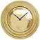 Gold Aluminum Metal Glam Wall Clock, 24" x 2" x 24"