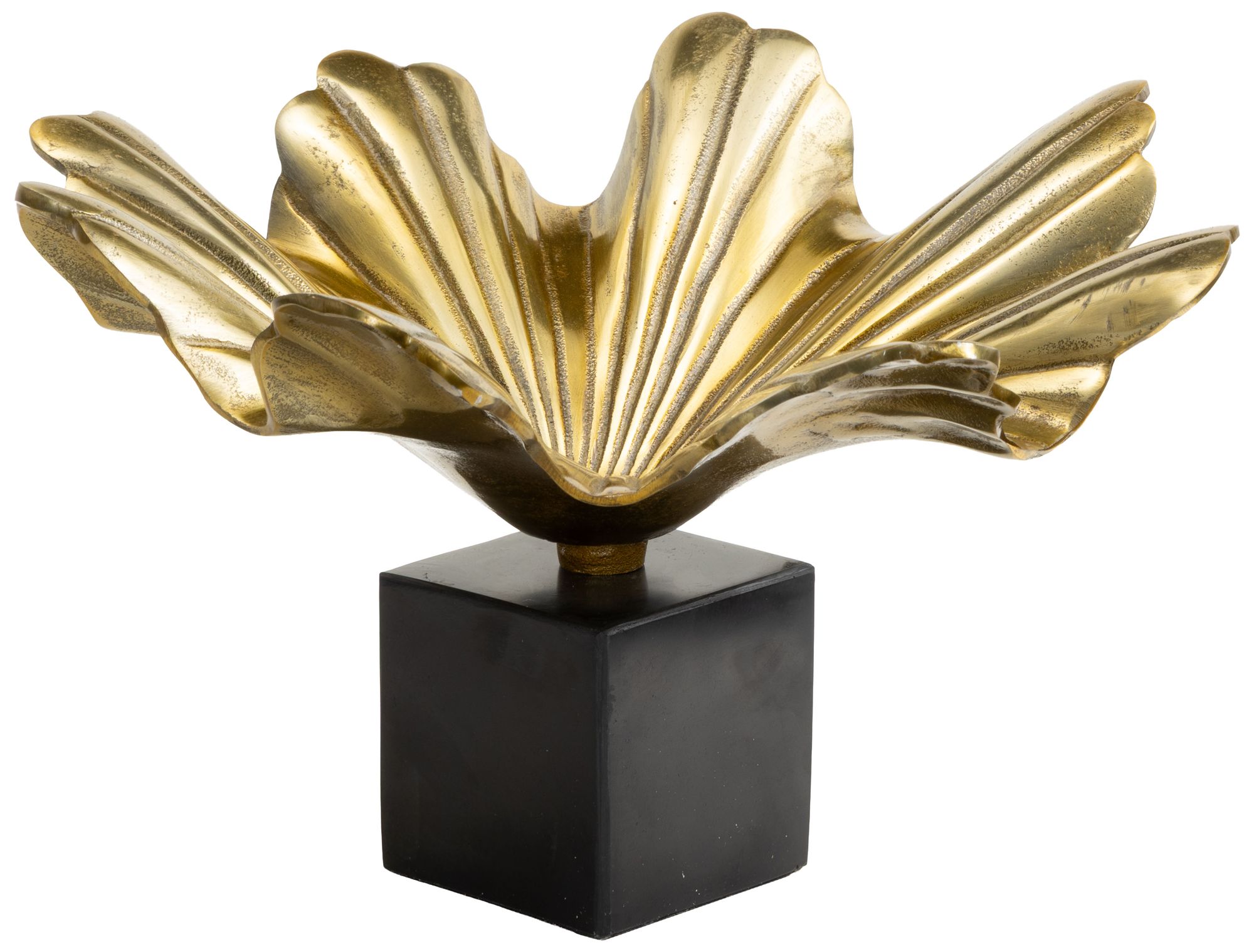 Image 5 Gold Aluminum Metal Modern Decorative Bowl, 15" x 15" x 10" more views