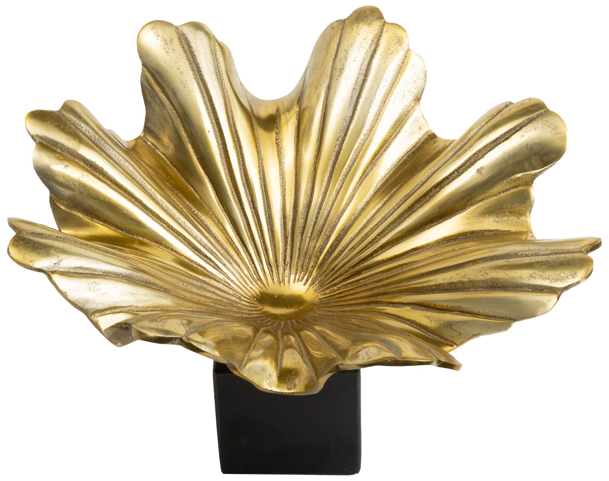 Image 6 Gold Aluminum Metal Modern Decorative Bowl, 15" x 15" x 10" more views