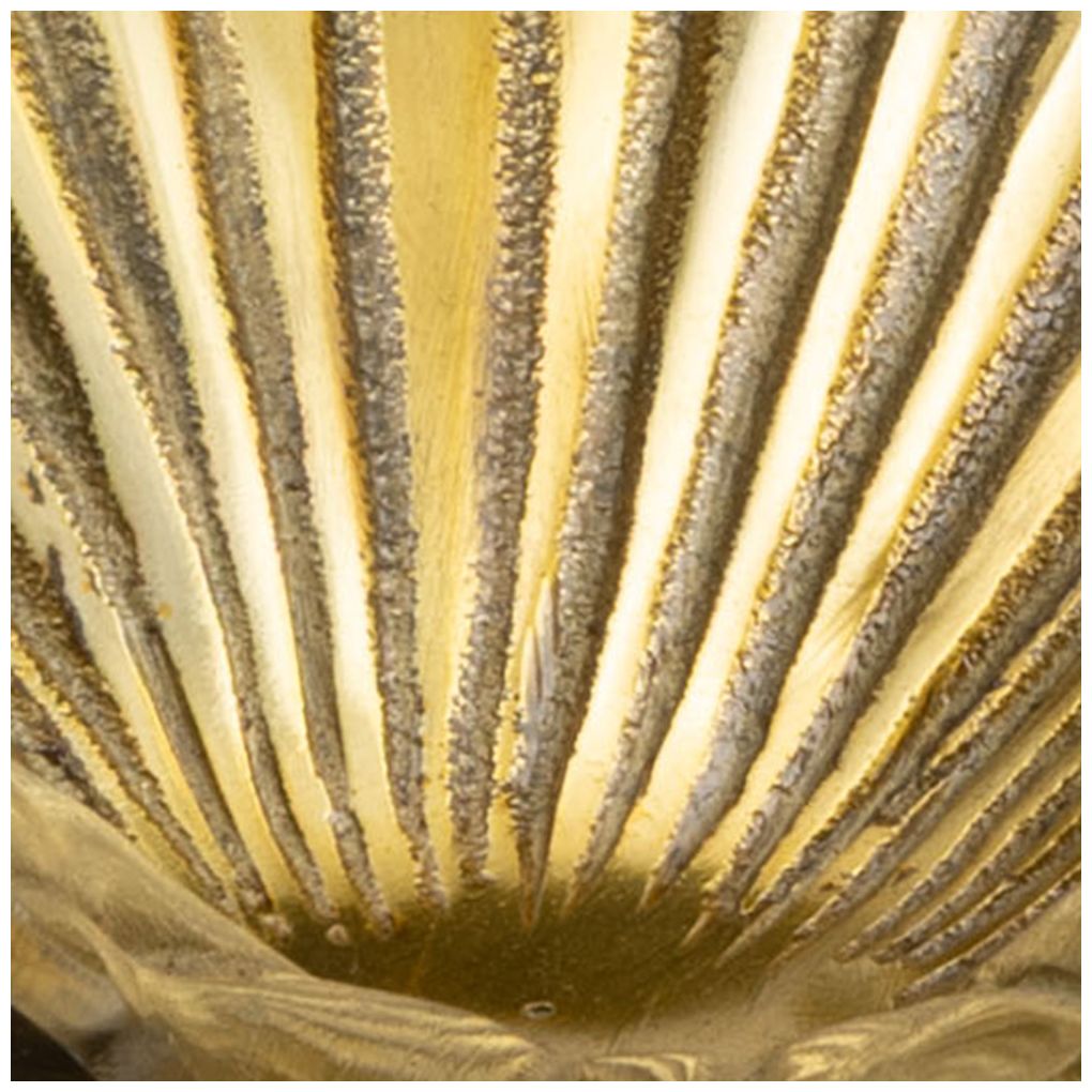 Gold Aluminum Metal Modern Decorative Bowl, 15" x 15" x 10"