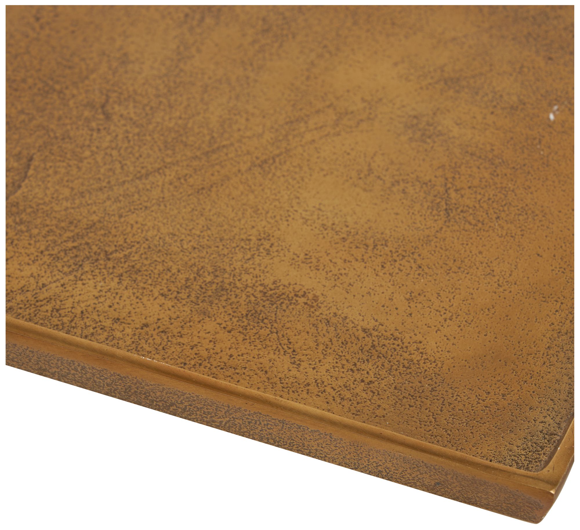 Image 2 Gold Aluminum Metal Modern Tray, 34" x 12" x 2" more views