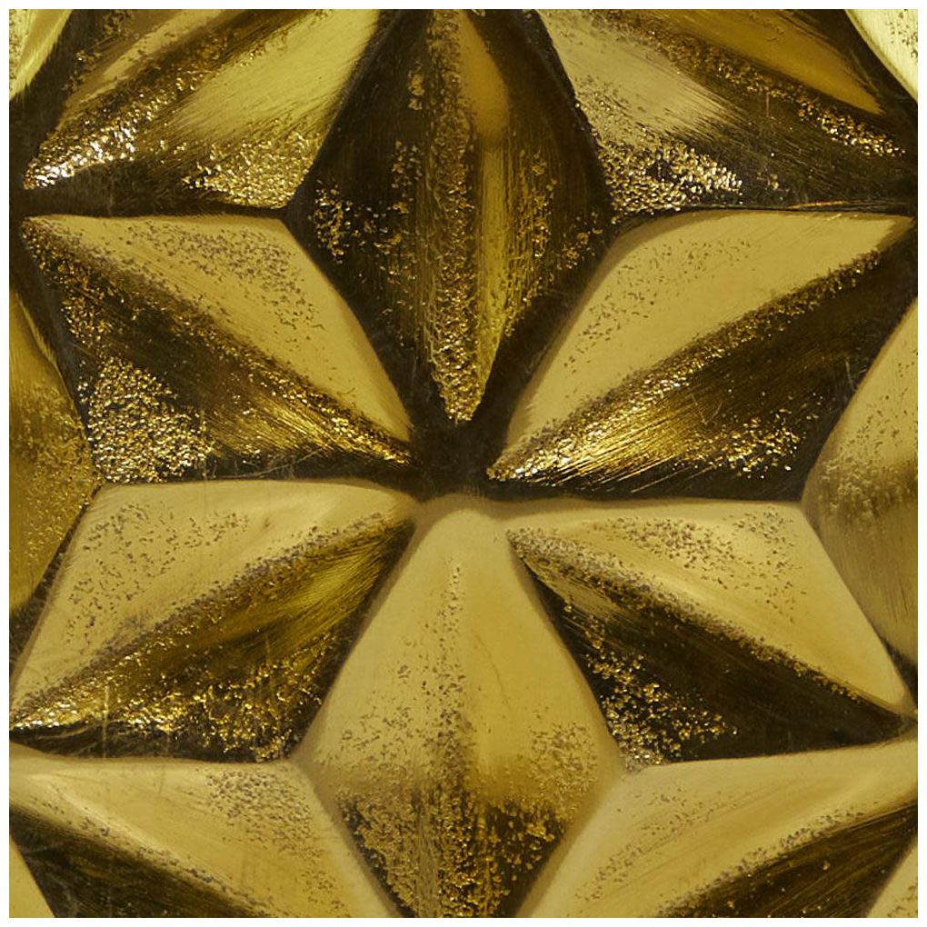 Image 7 Gold Aluminum Metal Modern Vase, 14" x 5" x 13" more views