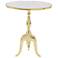 Gold Aluminum Metal Traditional Accent Table, 19" x 12" x 22"