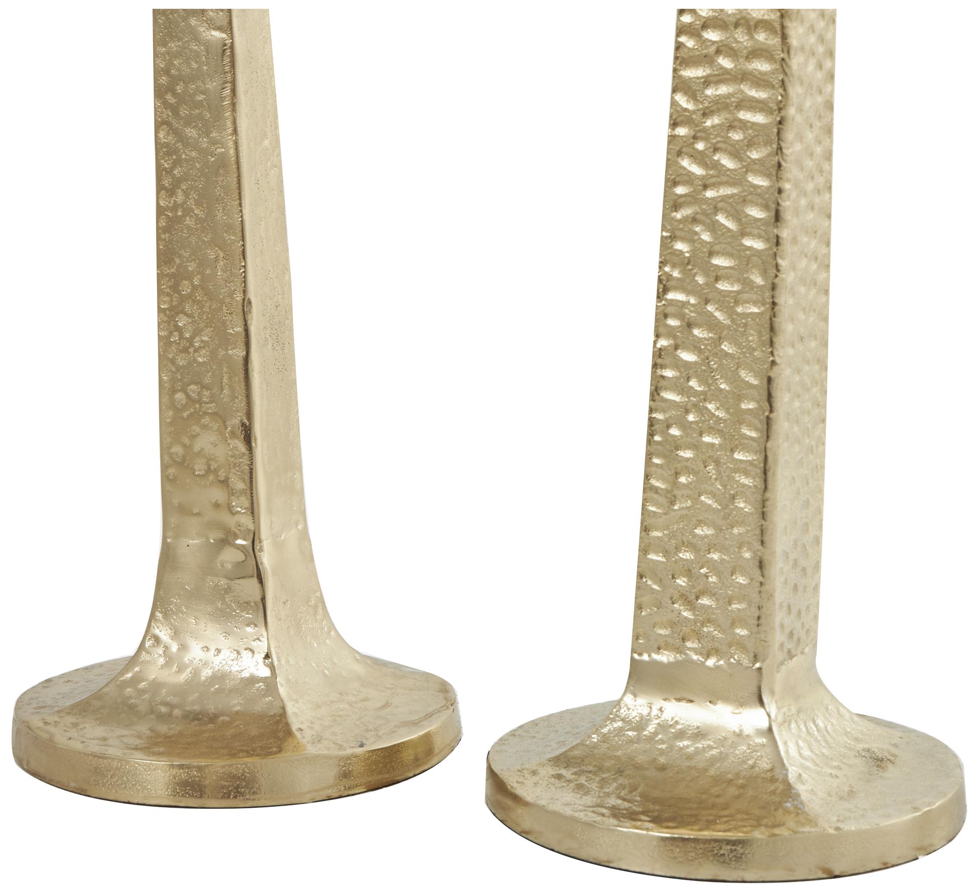 Image 3 Gold Aluminum Metal Traditional Candle H more views