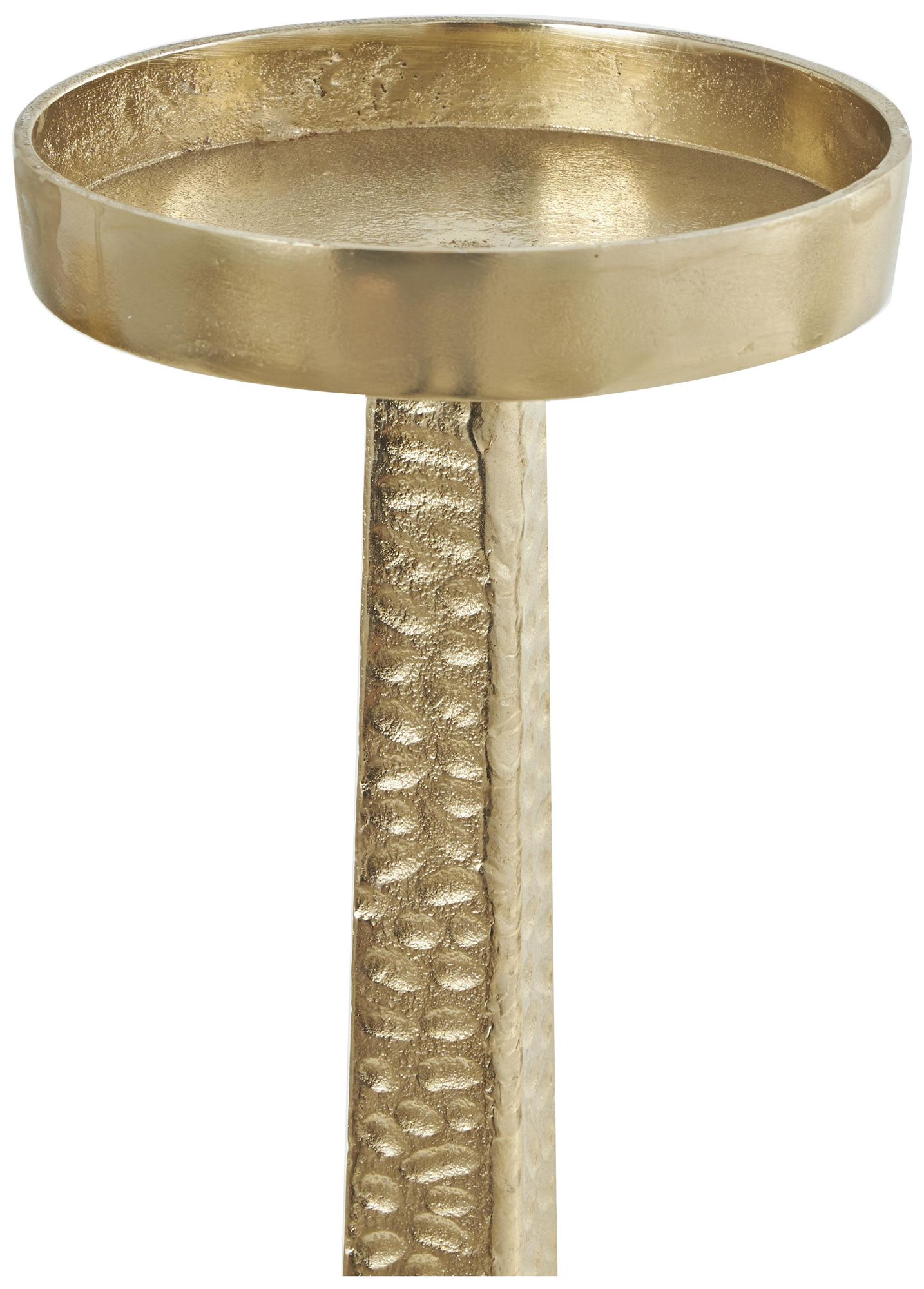 Image 4 Gold Aluminum Metal Traditional Candle H more views