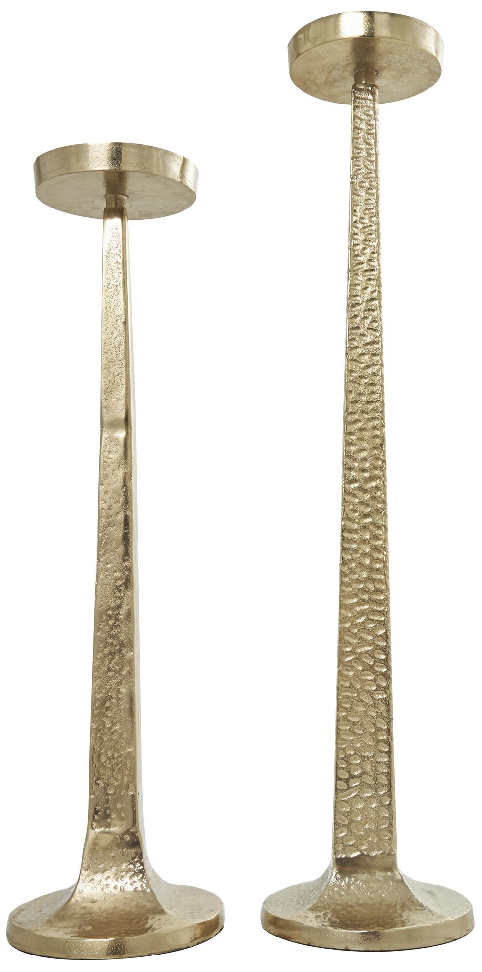 Image 6 Gold Aluminum Metal Traditional Candle H more views