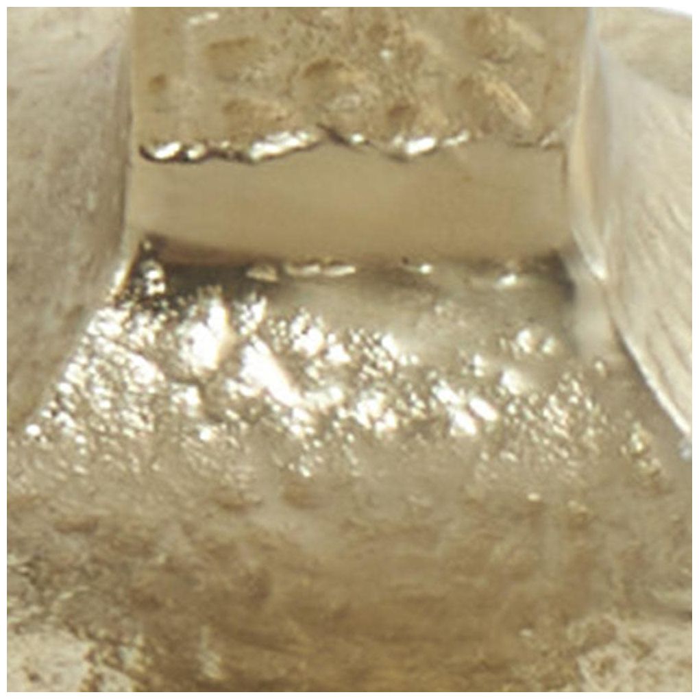 Gold Aluminum Metal Traditional Candle H