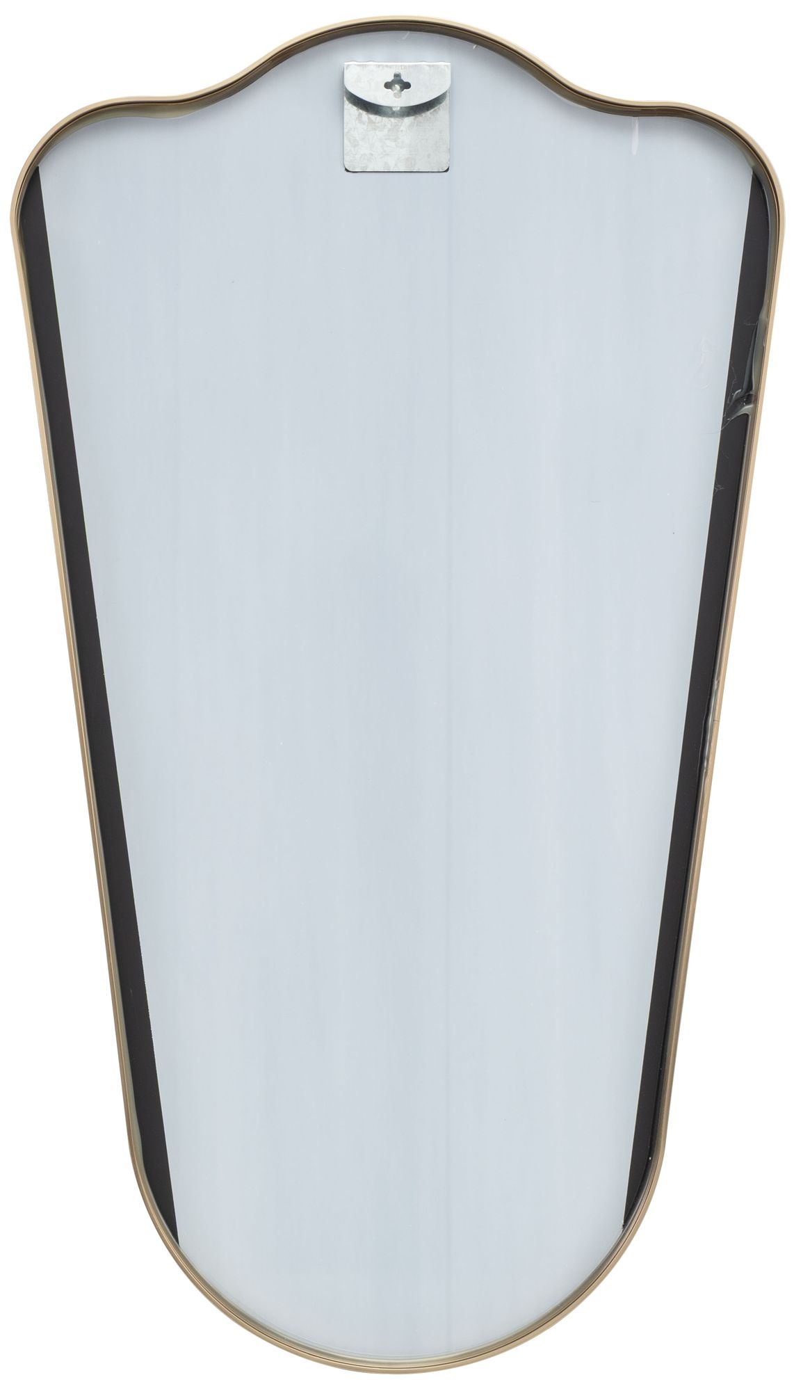 Image 5 Gold Aluminum Metal Transitional Wall Mirror, 20" x 1" x 35" more views