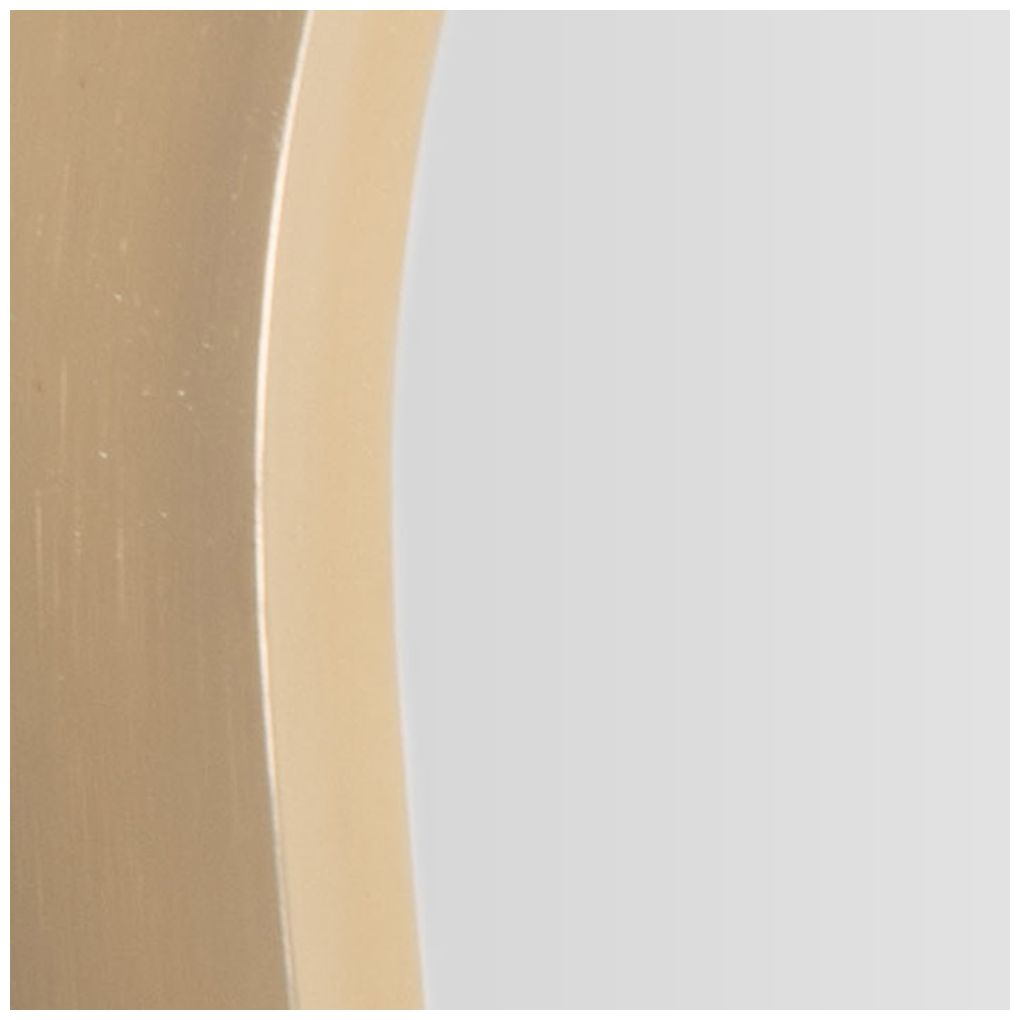 Gold Aluminum Metal Transitional Wall Mirror, 20" x 1" x 35"