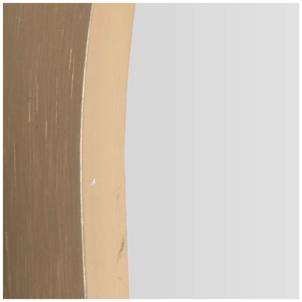 Gold Aluminum Metal Transitional Wall Mirror, 24" x 1" x 36"
