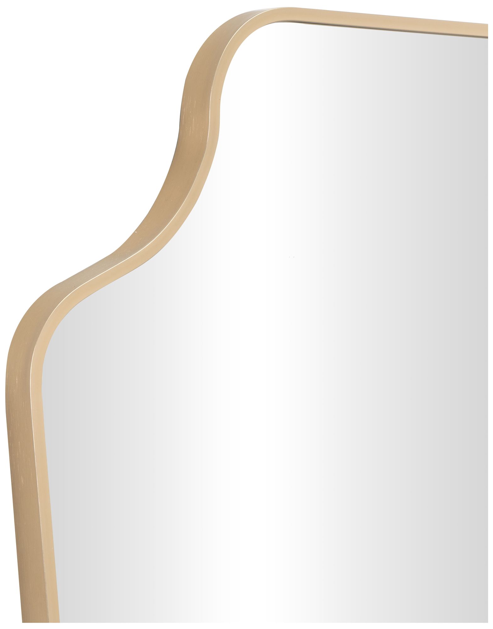 Image 4 Gold Aluminum Metal Transitional Wall Mirror, 24" x 1" x 36" more views