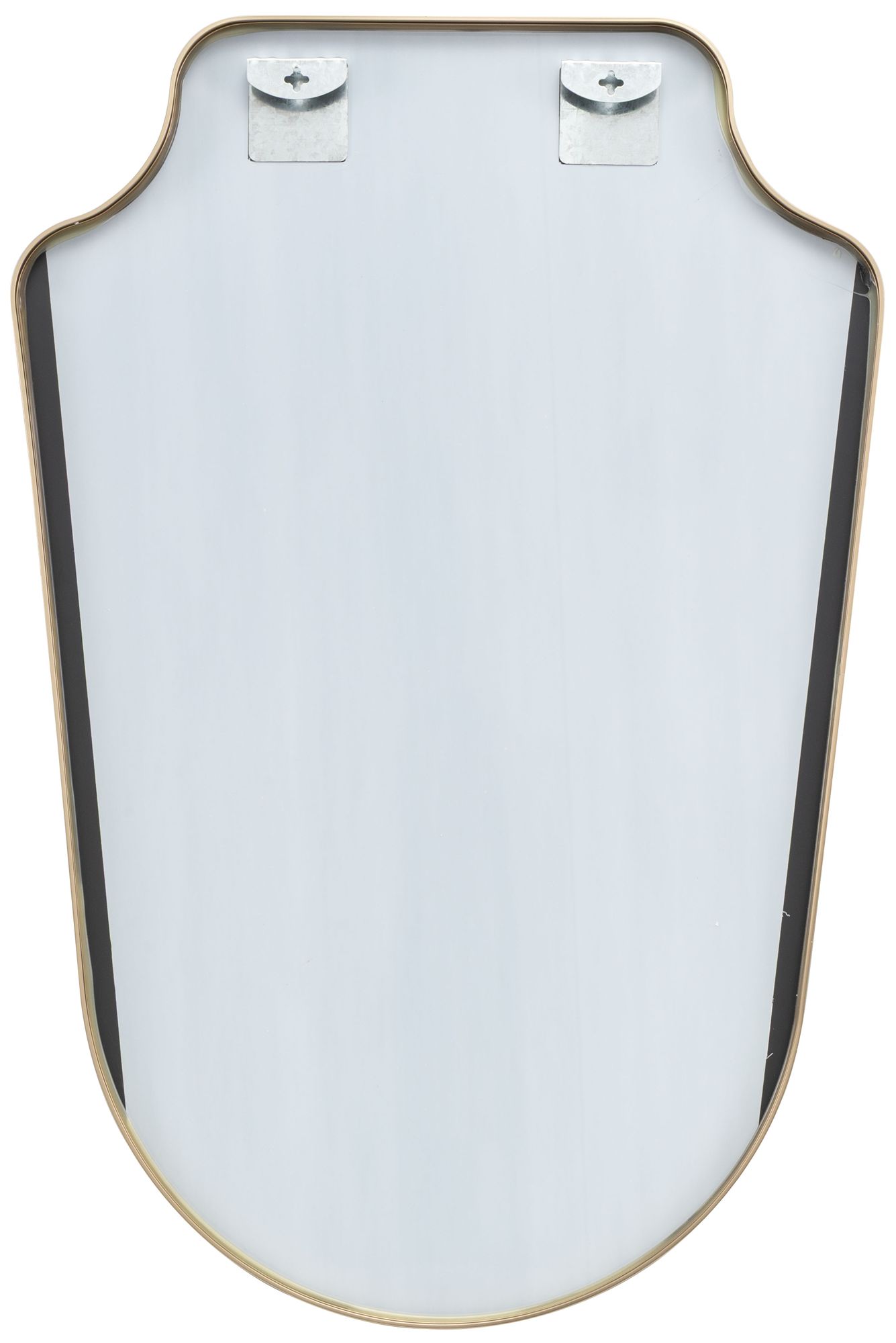 Image 5 Gold Aluminum Metal Transitional Wall Mirror, 24" x 1" x 36" more views