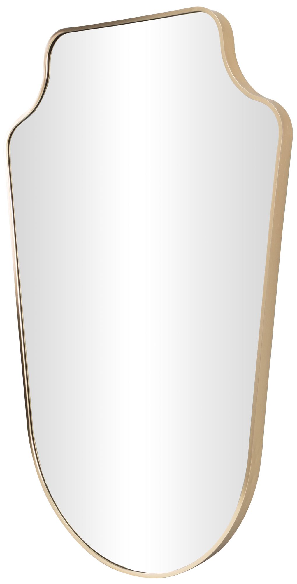 Image 6 Gold Aluminum Metal Transitional Wall Mirror, 24" x 1" x 36" more views