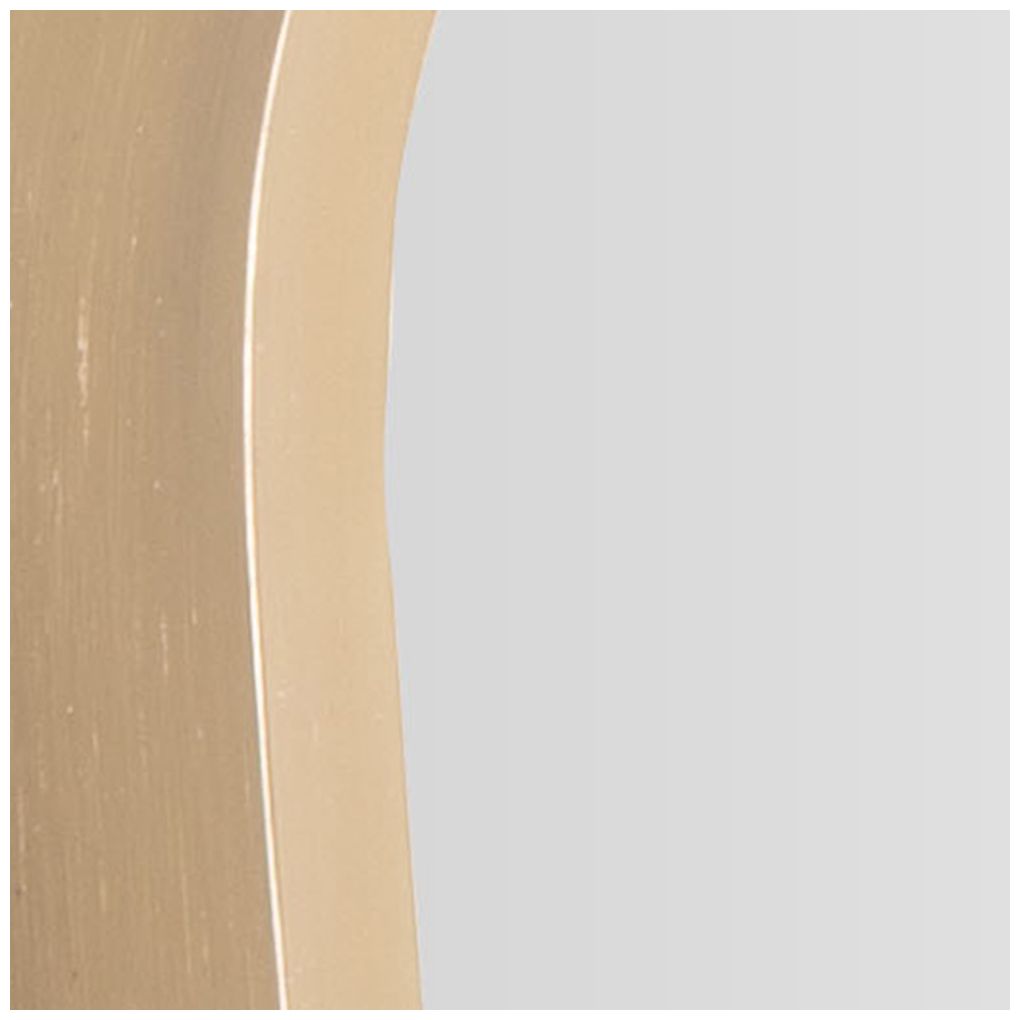 Gold Aluminum Metal Transitional Wall Mirror, 24" x 1" x 36"