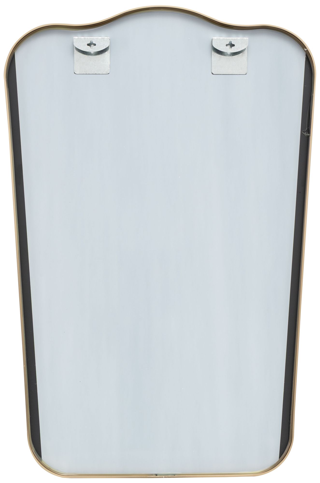 Image 5 Gold Aluminum Metal Transitional Wall Mirror, 24" x 1" x 36" more views