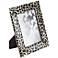 Gold and Black Leopard Print Glass 5"x7" Photo Frame