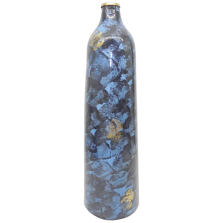 Image 1 Gold & Blue Vase