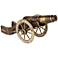 Gold and Brown Model Cannon Decorative Accent