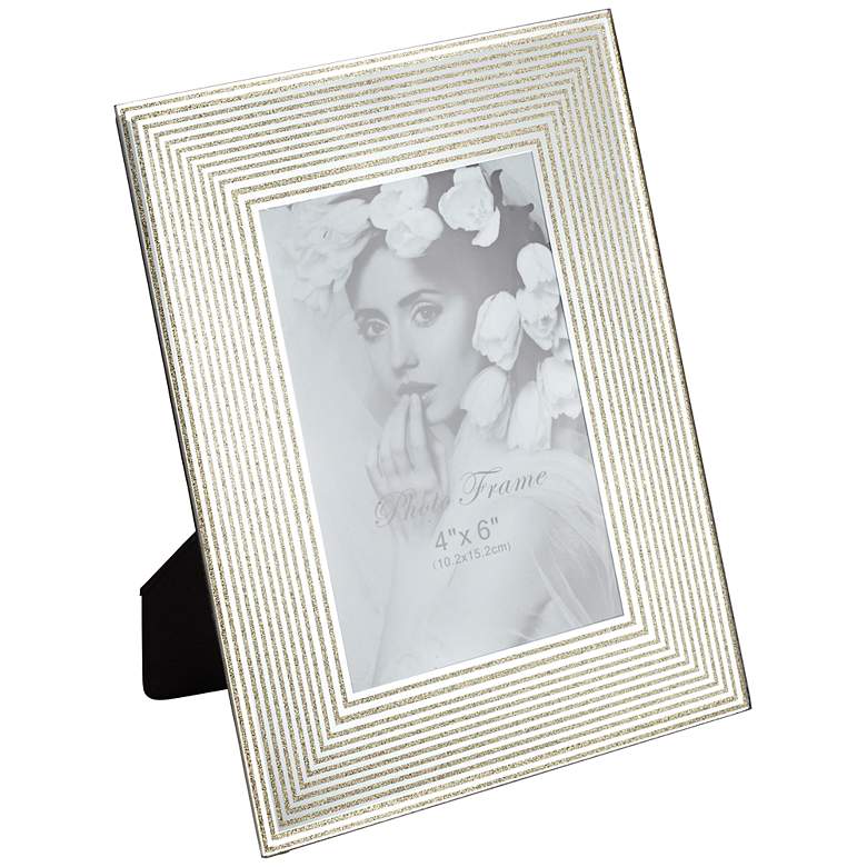 Image 1 Gold and Glass 4x6 Photo Frame