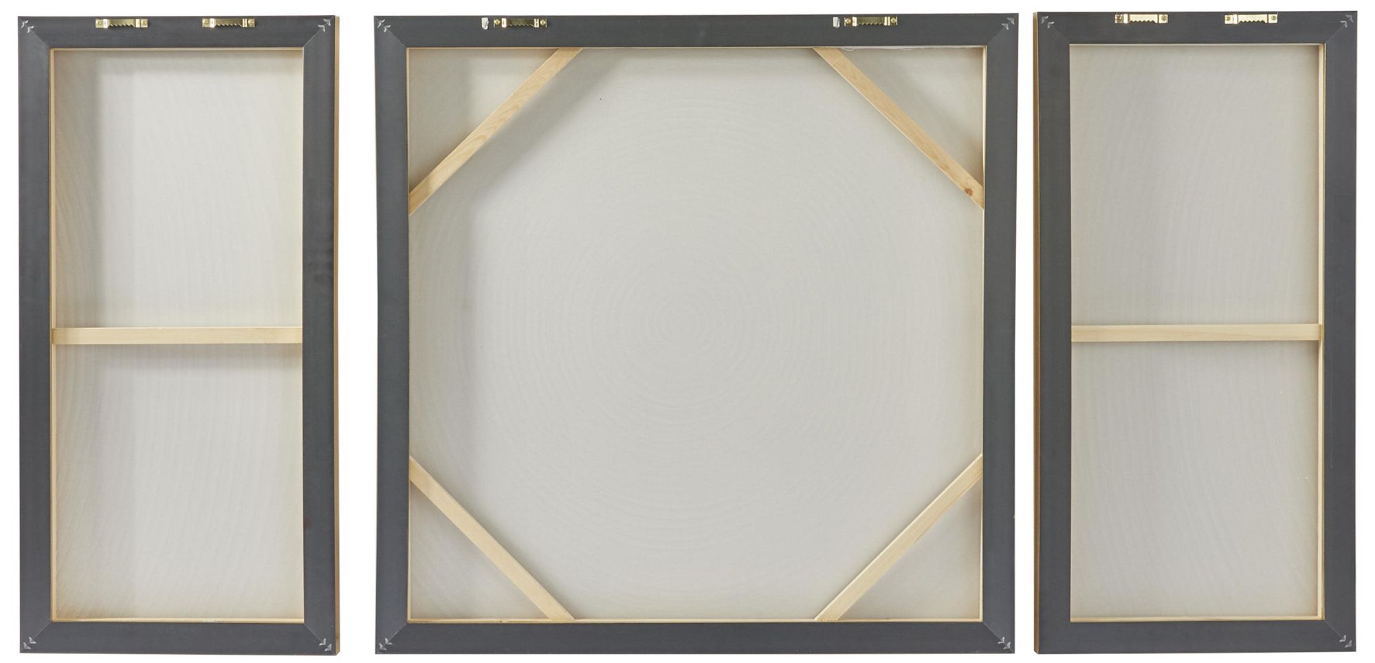 Image 4 Gold Canvas Coastal Framed Wall Art, S/3 32", 16", 16"W more views