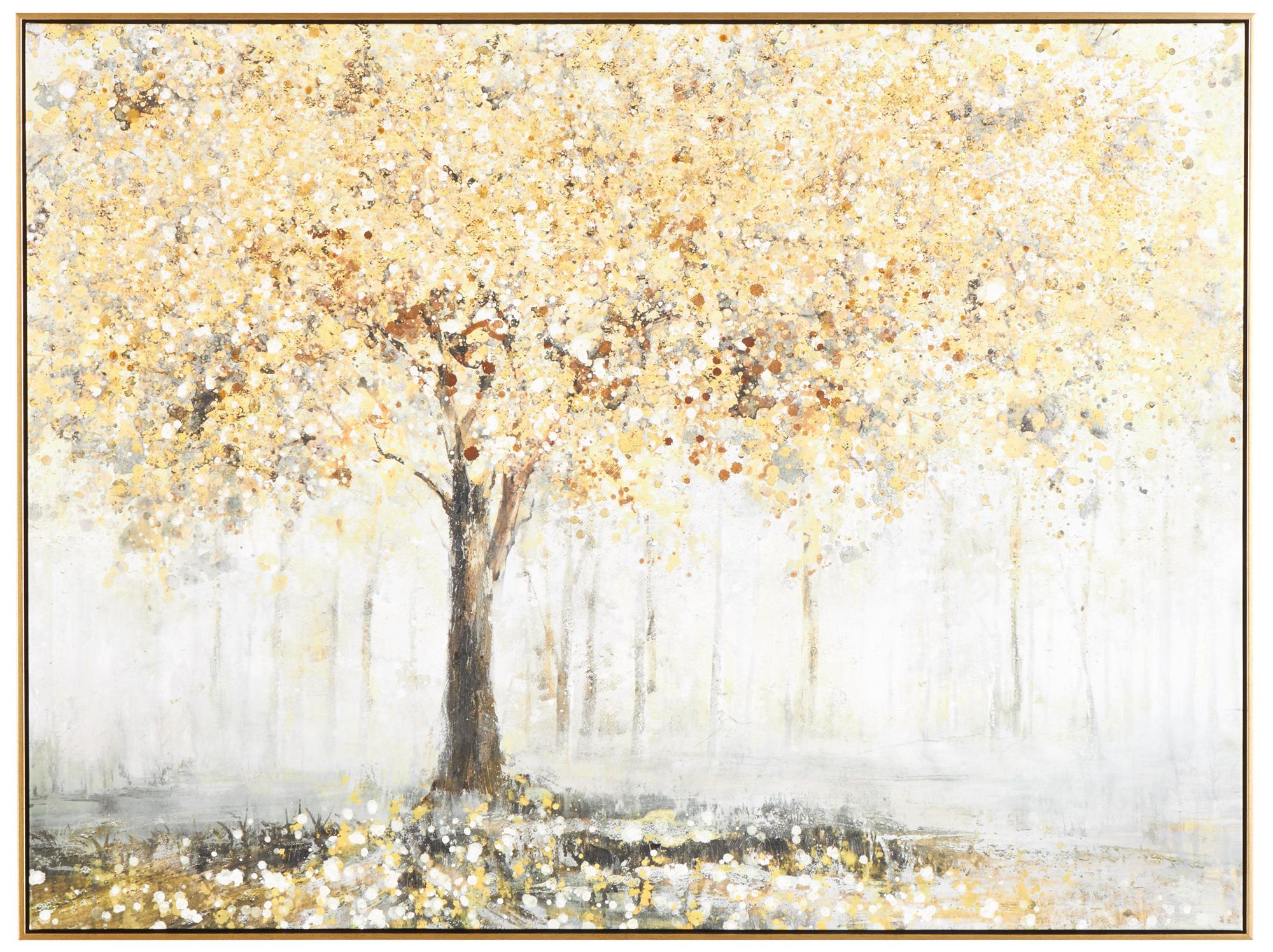 Image 2 Gold Canvas Traditional Framed Wall Art, 47" x 2" x 36"