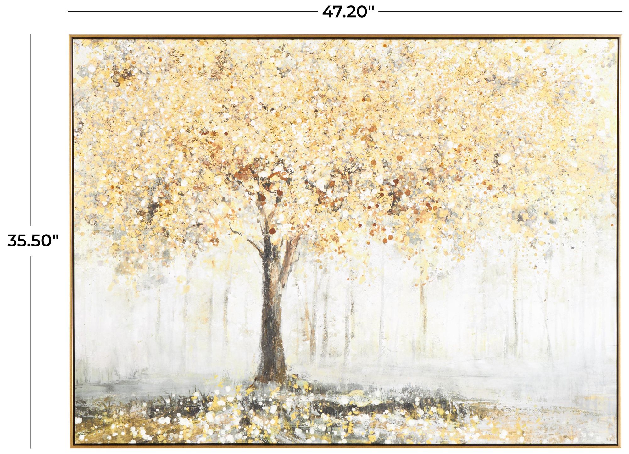 Image 7 Gold Canvas Traditional Framed Wall Art, 47" x 2" x 36" more views