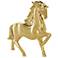 Gold Ceramic Glam Sculpture, 12" x 4" x 12"