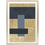 1_Gold Colorblock I 31"W x 43"H Framed Art