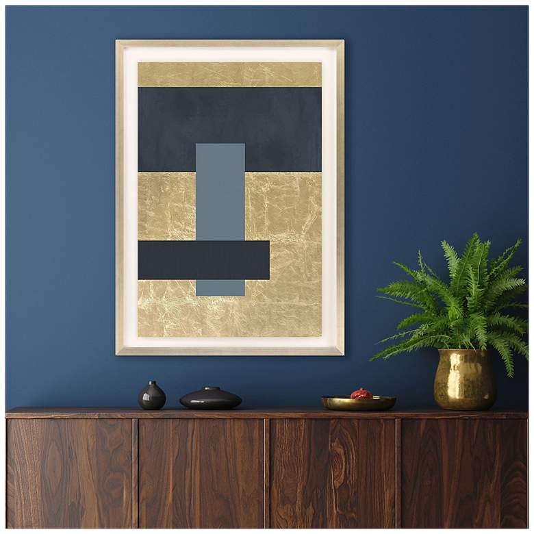 Image 4 Gold Colorblock I 31"W x 43"H Framed Art more views