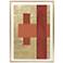 Gold Colorblock II 31"W x 43"H Framed Art
