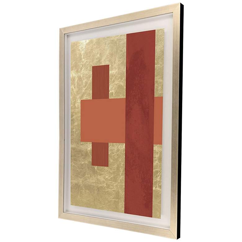 Image 2 Gold Colorblock II 31"W x 43"H Framed Art more views