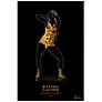 Gold Fashion Look 48" High Printed Tempered Glass Wall Art