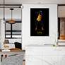Gold Fashion Look 48" High Printed Tempered Glass Wall Art