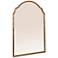 Gold Framed Wall Mirror with Detailed Trim