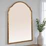 1_Gold Framed Wall Mirror with Detailed Trim
