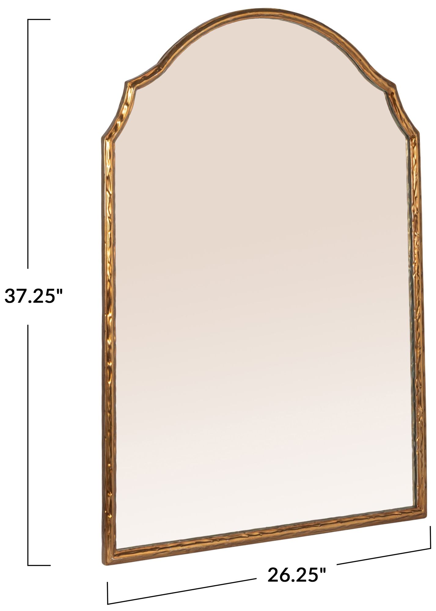 Thumbnail3 of Gold Framed Wall Mirror with Detailed Trim more views