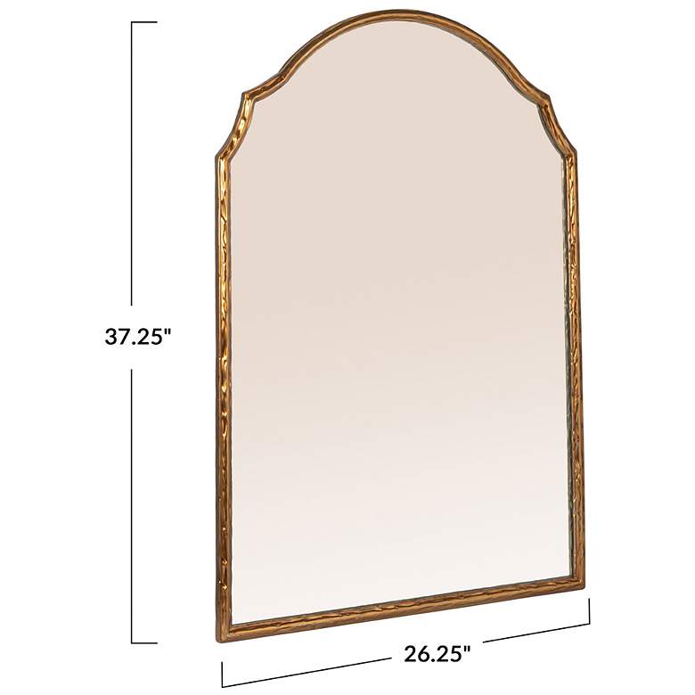 Image 3 Gold Framed Wall Mirror with Detailed Trim more views