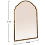 3_Gold Framed Wall Mirror with Detailed Trim more views