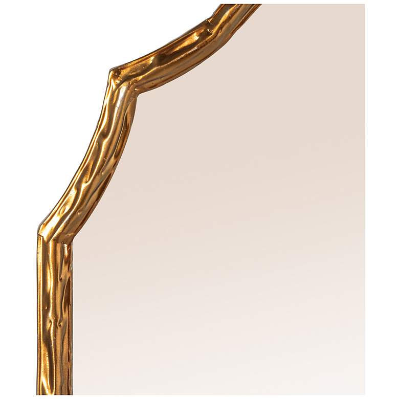 Image 4 Gold Framed Wall Mirror with Detailed Trim more views