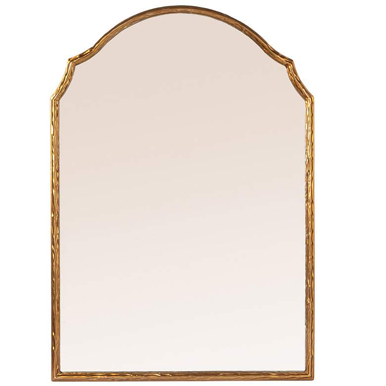 Image 7 Gold Framed Wall Mirror with Detailed Trim more views