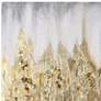 Gold Frequency 40" Wide Textured Metallic Canvas Wall Art in scene