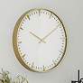 1_Gold Glass Contemporary Wall Clock, 20" x 2" x 20"