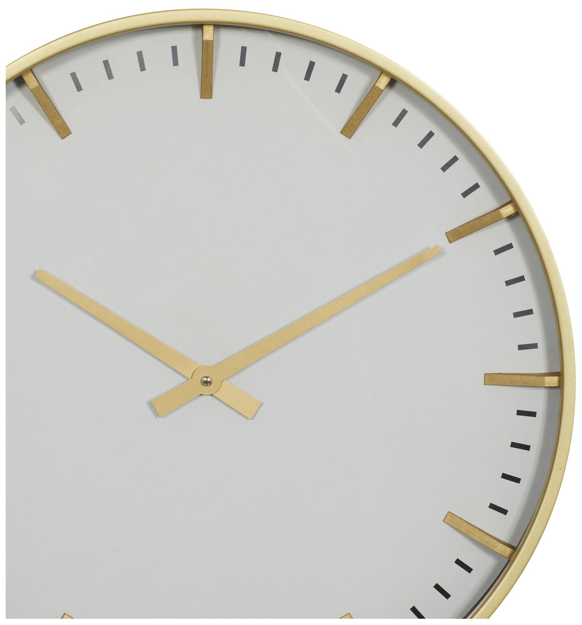 Image 3 Gold Glass Contemporary Wall Clock, 20" x 2" x 20" more views