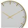 3_Gold Glass Contemporary Wall Clock, 20" x 2" x 20" more views